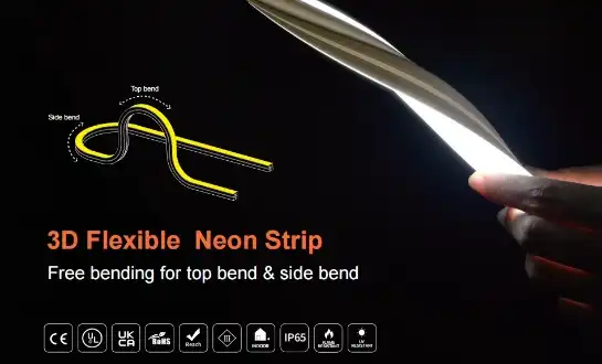 How to mount Top Bend and Side Bend Neon Flex properly?